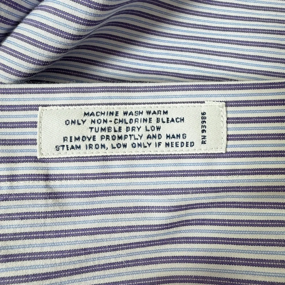 Vintage Brooks Brothers Regent Striped Supima Cotton Oxford‎ Shirt Size 18-34